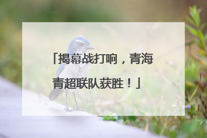 揭幕战打响，青海青超联队获胜！