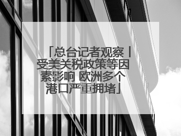 总台记者观察丨受美关税政策等因素影响 欧洲多个港口严重拥堵