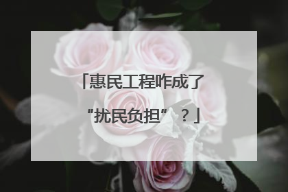 惠民工程咋成了“扰民负担”？