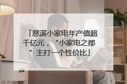 慈溪小家电年产值超千亿元，“小家电之都”主打一个性价比