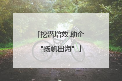 挖潜增效 助企“扬帆出海”