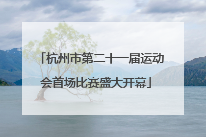 杭州市第二十一届运动会首场比赛盛大开幕