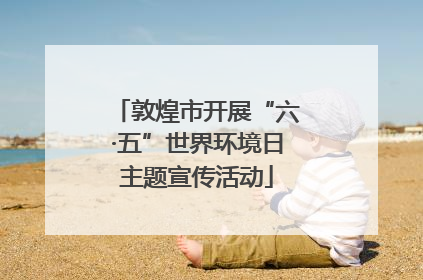 敦煌市开展“六·五”世界环境日主题宣传活动