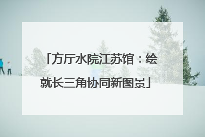 方厅水院江苏馆：绘就长三角协同新图景