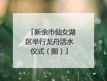 新余市仙女湖区举行龙舟活水仪式（图）