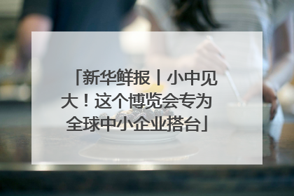 新华鲜报丨小中见大！这个博览会专为全球中小企业搭台