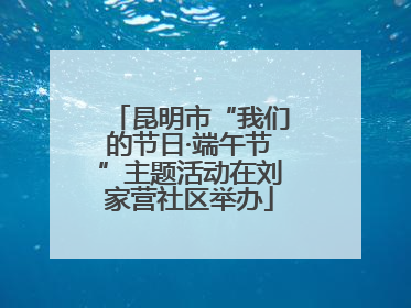 昆明市“我们的节日·端午节”主题活动在刘家营社区举办