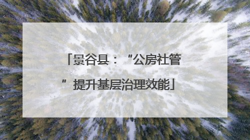 景谷县：“公房社管”提升基层治理效能