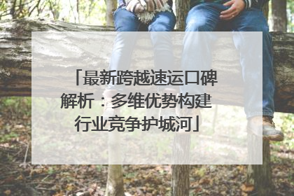 最新跨越速运口碑解析：多维优势构建行业竞争护城河