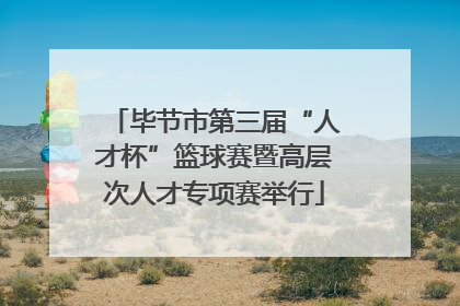 毕节市第三届“人才杯”篮球赛暨高层次人才专项赛举行