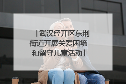 武汉经开区东荆街道开展关爱困境和留守儿童活动