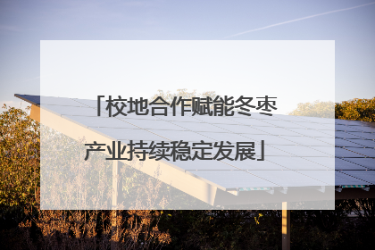 校地合作赋能冬枣产业持续稳定发展