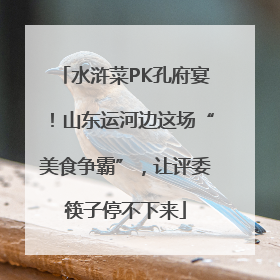 水浒菜PK孔府宴！山东运河边这场“美食争霸”，让评委筷子停不下来