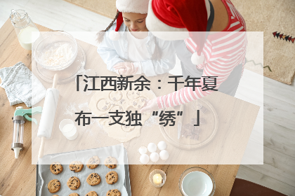 江西新余：千年夏布一支独“绣”