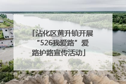 沾化区黄升镇开展“526我爱路”爱路护路宣传活动