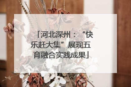 河北深州：“快乐赶大集”展现五育融合实践成果
