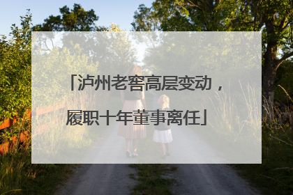 泸州老窖高层变动，履职十年董事离任