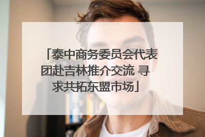 泰中商务委员会代表团赴吉林推介交流 寻求共拓东盟市场