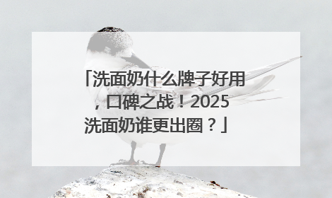 洗面奶什么牌子好用，口碑之战！2025洗面奶谁更出圈？