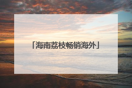 海南荔枝畅销海外
