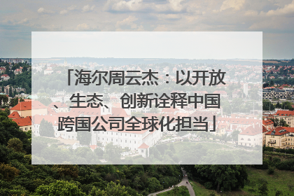 海尔周云杰：以开放、生态、创新诠释中国跨国公司全球化担当