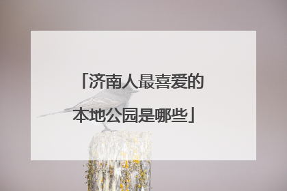 济南人最喜爱的本地公园是哪些
