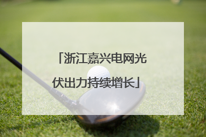 浙江嘉兴电网光伏出力持续增长