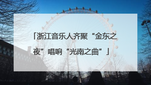 浙江音乐人齐聚“金东之夜”唱响“光南之曲”