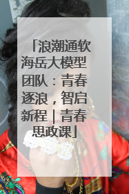 浪潮通软海岳大模型团队：青春逐浪，智启新程｜青春思政课