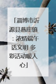 淄博市沂源县燕崖镇：浓情端午话文明 多彩活动暖人心