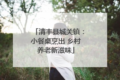 清丰县城关镇：小餐桌烹出 乡村养老新滋味