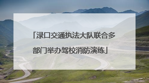 渌口交通执法大队联合多部门举办驾校消防演练