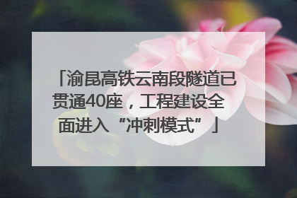 渝昆高铁云南段隧道已贯通40座，工程建设全面进入“冲刺模式”