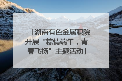 湖南有色金属职院开展“粽情端午，青春飞扬”主题活动