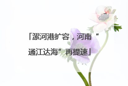 漯河港扩容，河南“通江达海”再提速