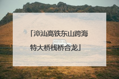 漳汕高铁东山跨海特大桥栈桥合龙