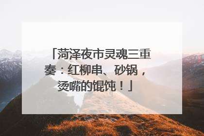 菏泽夜市灵魂三重奏：红柳串、砂锅，烫嘴的馄饨！