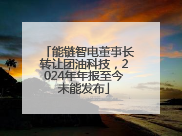 能链智电董事长转让团油科技，2024年年报至今未能发布