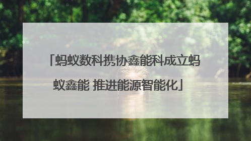 蚂蚁数科携协鑫能科成立蚂蚁鑫能 推进能源智能化