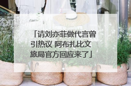 请刘亦菲做代言曾引热议 阿布扎比文旅局官方回应来了