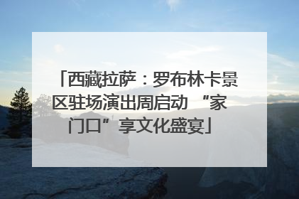 西藏拉萨：罗布林卡景区驻场演出周启动 “家门口”享文化盛宴