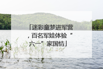 迷彩童梦进军营，百名军娃体验“六一”家国情