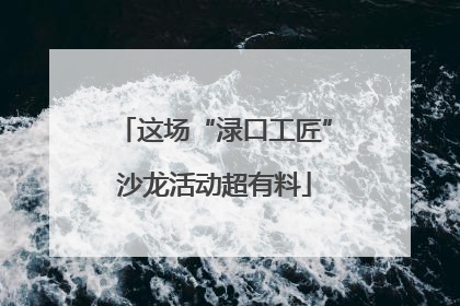这场“渌口工匠”沙龙活动超有料