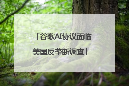 谷歌AI协议面临美国反垄断调查