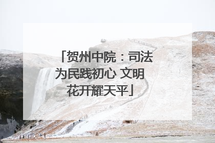 贺州中院：司法为民践初心 文明花开耀天平