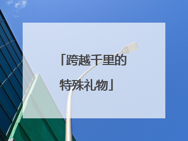 跨越千里的特殊礼物
