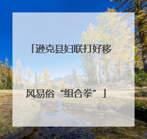 逊克县妇联打好移风易俗“组合拳”