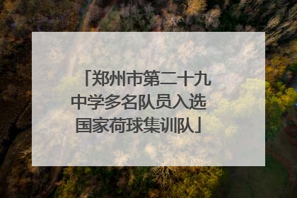 郑州市第二十九中学多名队员入选国家荷球集训队