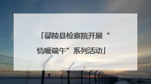 鄢陵县检察院开展“情暖端午”系列活动