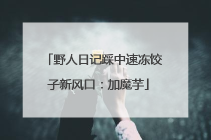 野人日记踩中速冻饺子新风口：加魔芋